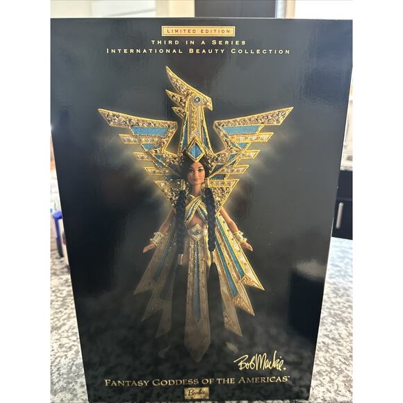 Barbie Bob Mackie Fantasy Goddess of the Americas Doll 2000 Limit Edition New - Picture 1 of 9